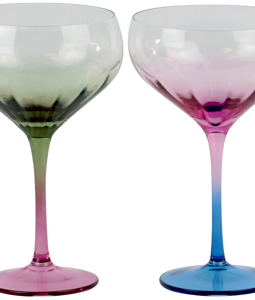 2503 VERRES À PIED RAINBOW 6P